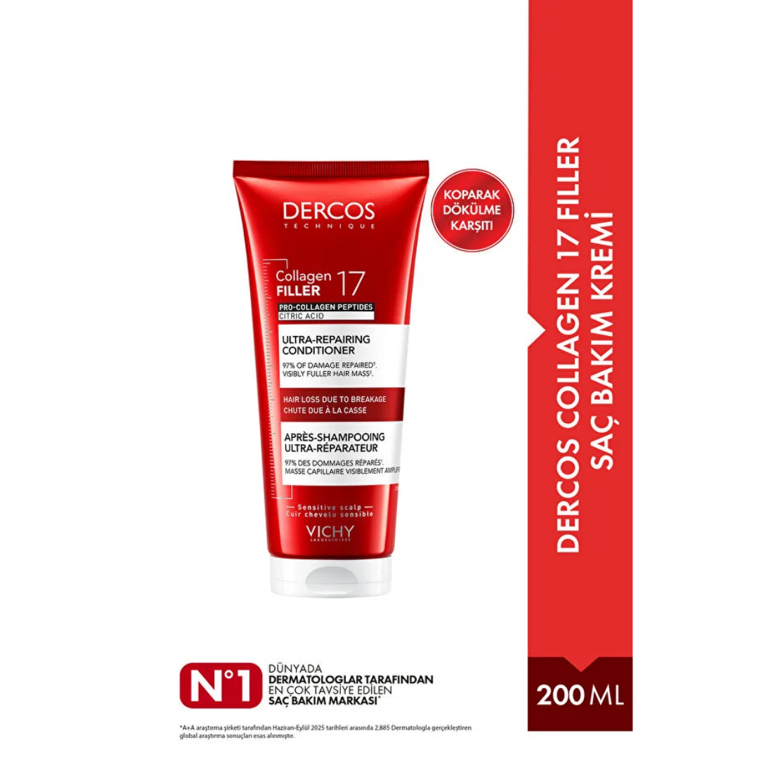 Vichy Dercos Collagen 17 Filler Saç Bakım Kremi 200 ml - Vichy