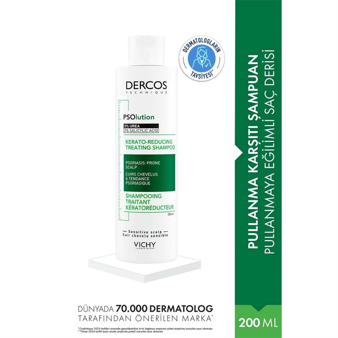 Vichy Dercos PSOlution Pullanmaya Karşı Bakım Şampuanı 200 ml - Vichy