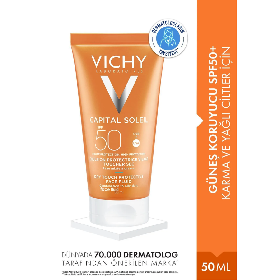 Vichy Ideal Soleil Spf 50 Güneş Koruyucu Emülsiyon 50 ml - Vichy