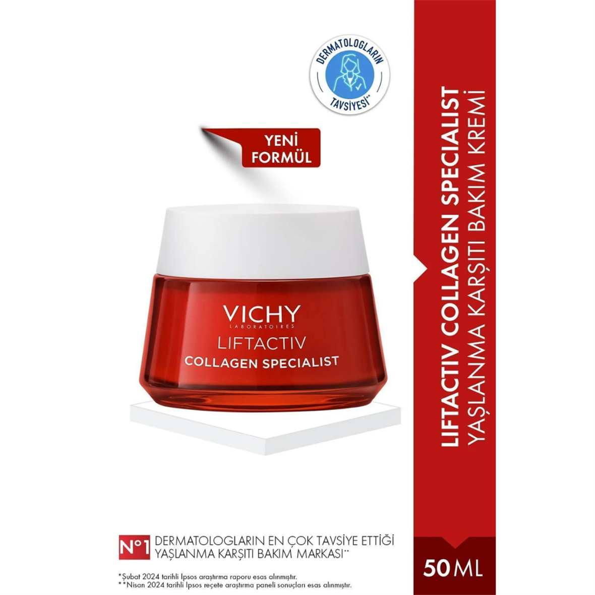 Vichy Liftactiv Collagen Specialist Yaşlanma Karşıtı Bakım Kremi 50 ml - Vichy