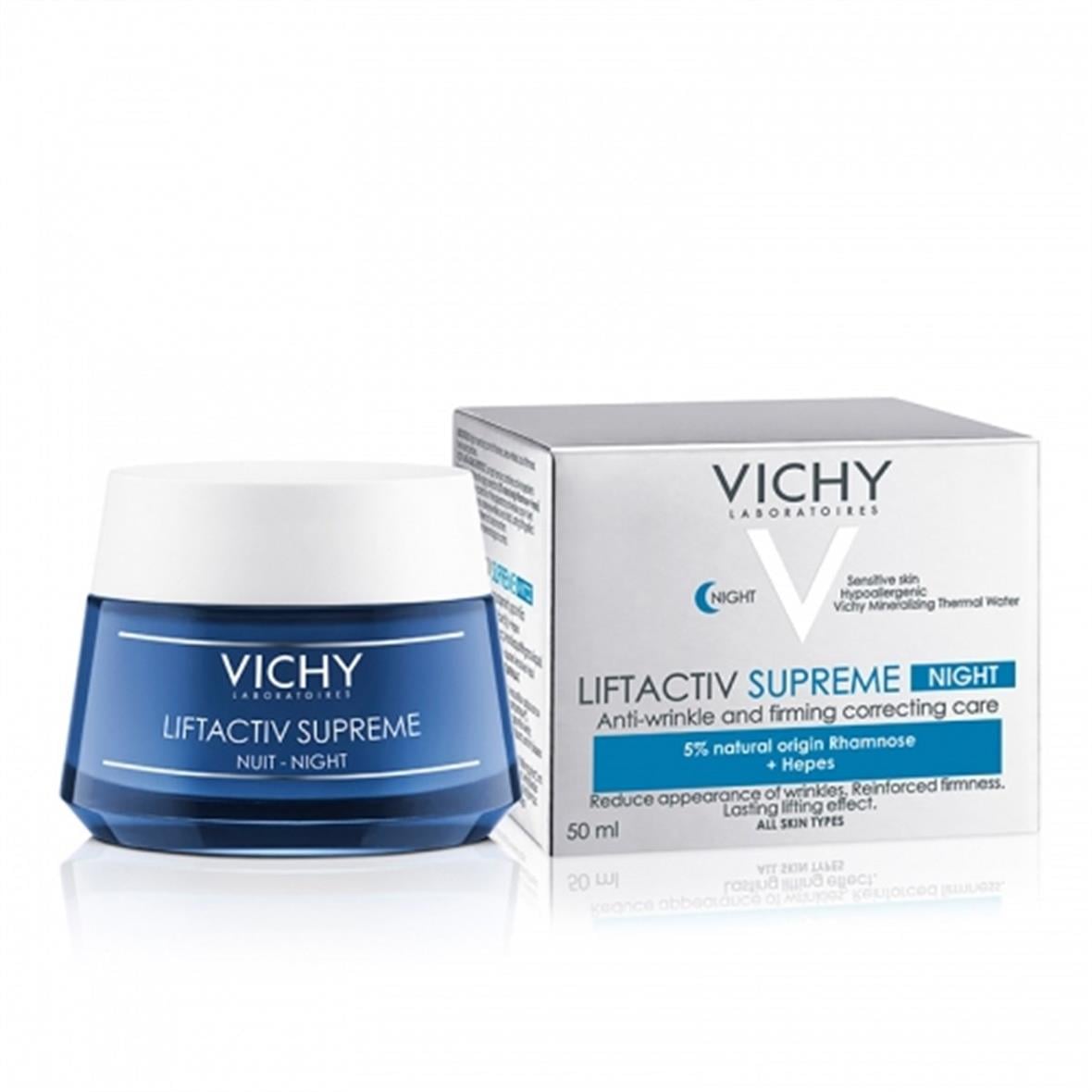 Vichy Liftactiv Supreme Night Kırışıklık Karşıtı Gece Bakım Kremi 50 ml - Vichy