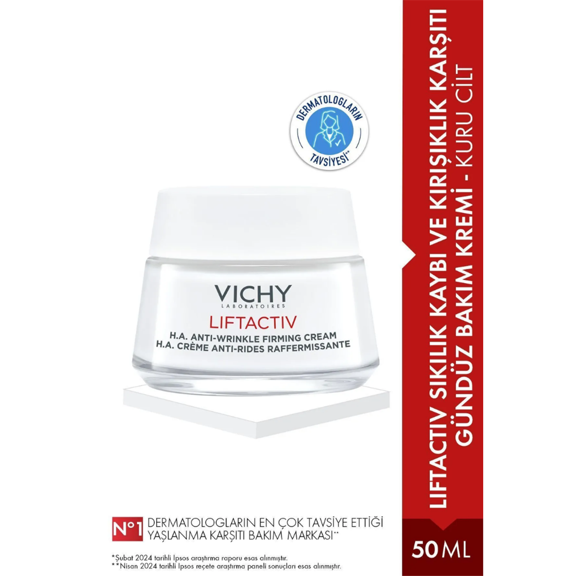 Vichy Liftactiv Supreme Yaşlanma Karşıtı Krem 50 ml Kuru Ciltler - Vichy