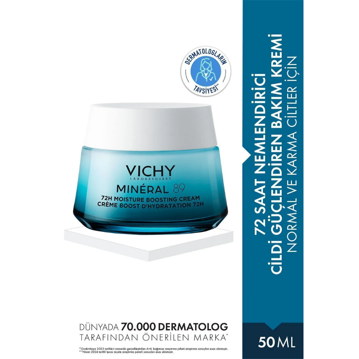 Vichy Mineral 89 Boosting Cream 50 ml - Vichy