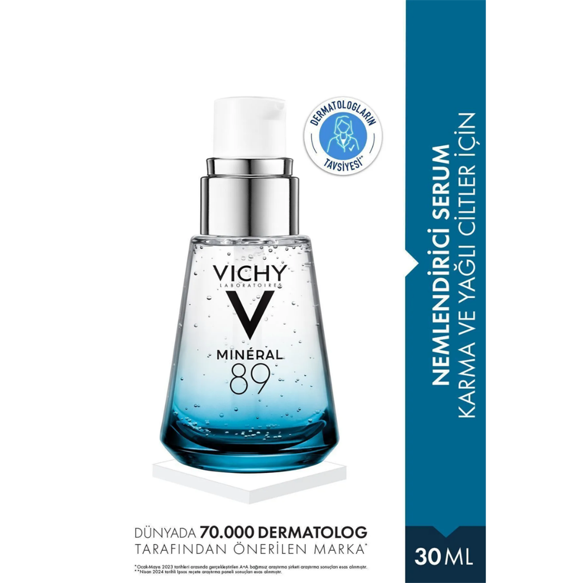 Vichy Mineral 89 Mineralizing Water + Hyaluronic Acid 30 ml Serum - Vichy