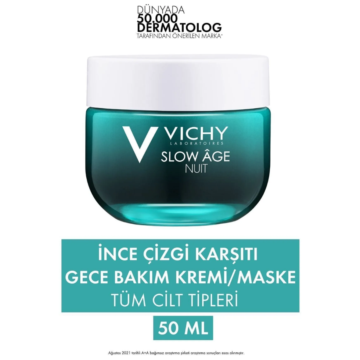 Vichy Slow Age Night Yaşlanma Karşıtı Gece Bakım Kremi ve Maske 50 ml - Vichy