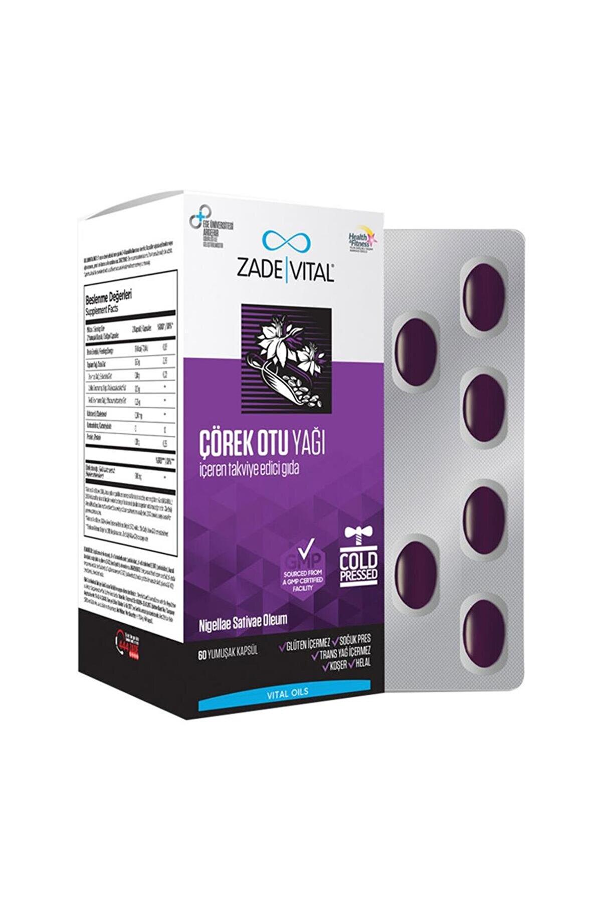 Zade Vital Çörek Otu Yağı Yumuşak Blister Kapsül 900mg 60lı - Zade Vital