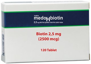 Dermoskin Medohbiotin Biotin 2,5mg 120 Tablet - Dermoskin