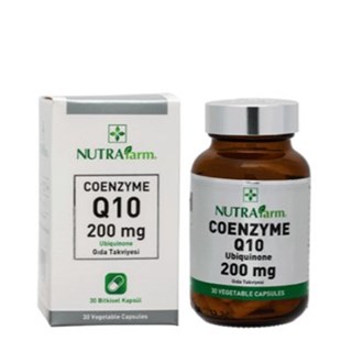 Dermoskin Nutrafarm Coenzyme Q10 200mg 30 Bitkisel Kapsül - Dermoskin