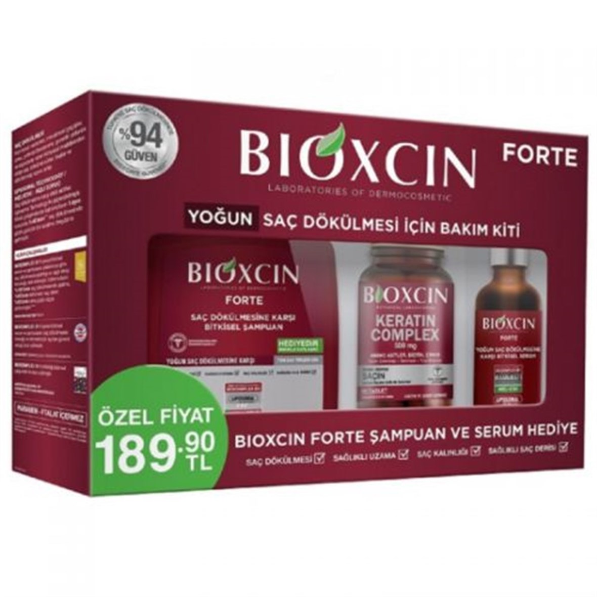 Bioxin Forte Yoğun Saç Dökülmesi İçin Bakım Kiti Eczasepeti.com'da En Uygun  Fiyatlar ve Yorumlar