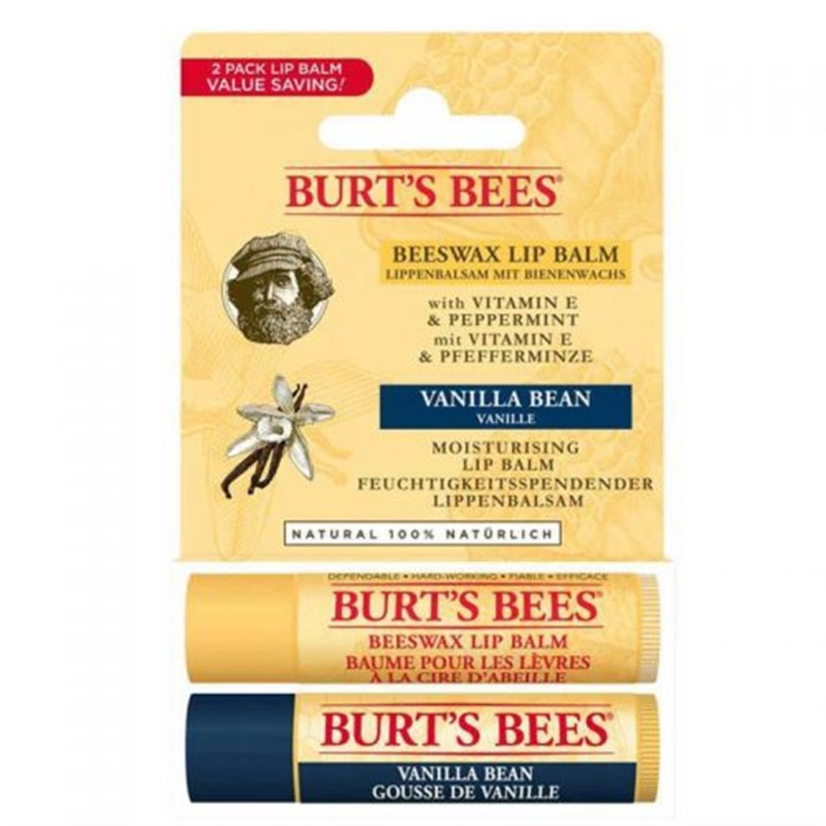 Burts Bees 2li Lip Balm Set