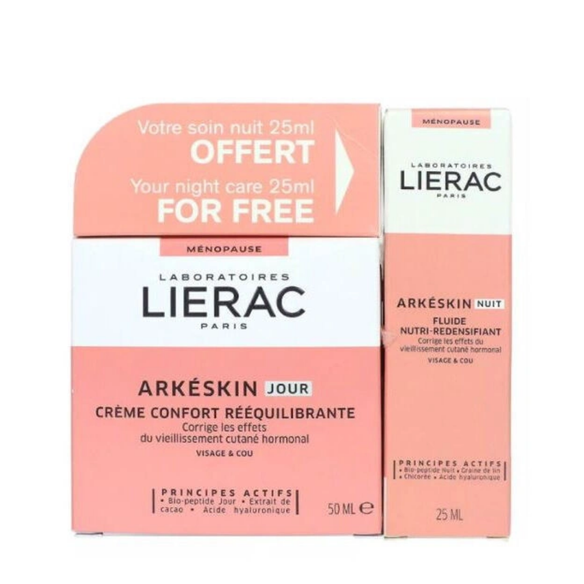 Lierac Arkéskin Konfor Dengeleyici Gündüz Kremi 50ml+ Besleyici Yeniden Yoğunlaştırıcı Gece Sıvısı