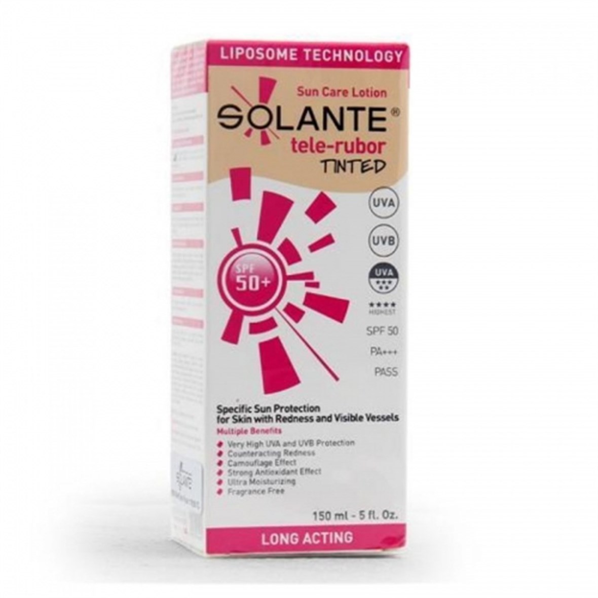 Solante Telerubor Tinted SPF 50+ Losyon 150 ml