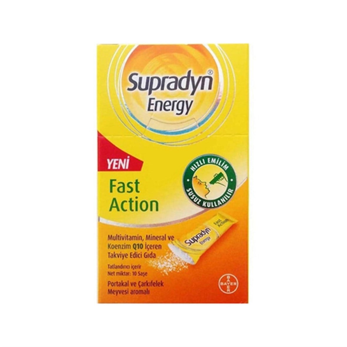 Supradyn Energy Koenzim Q10 Takviye Edici Gıda 10 Saşe