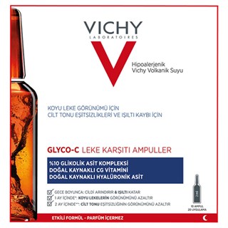 Vichy Liftactiv Glyco-C Leke Karşıtı Ampul 10 x 2 ml Eczasepeti.com'da En  Uygun Fiyatlar ve Yorumlar