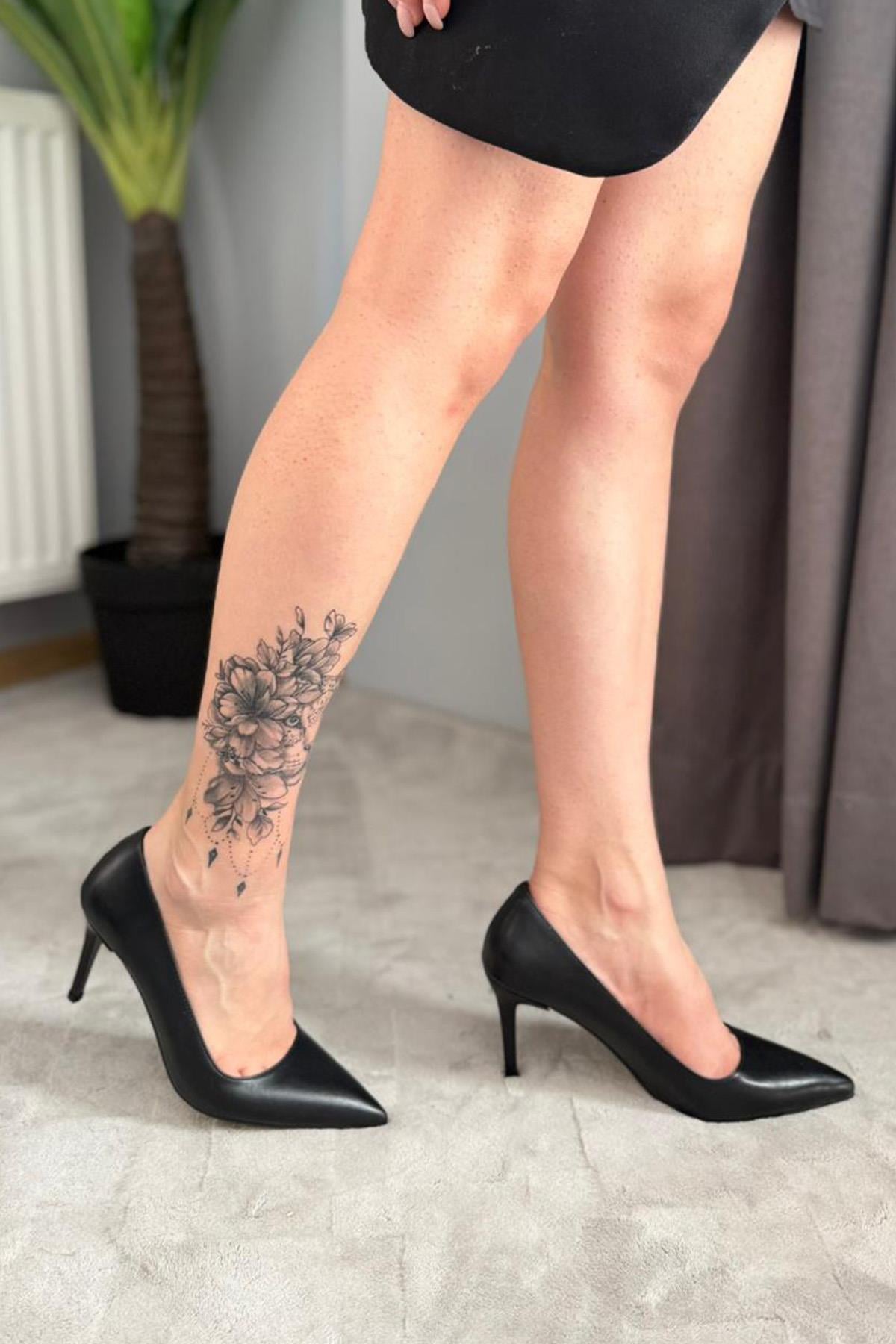 Kadın Adel Siyah Cilt İnce Topuklu Stiletto