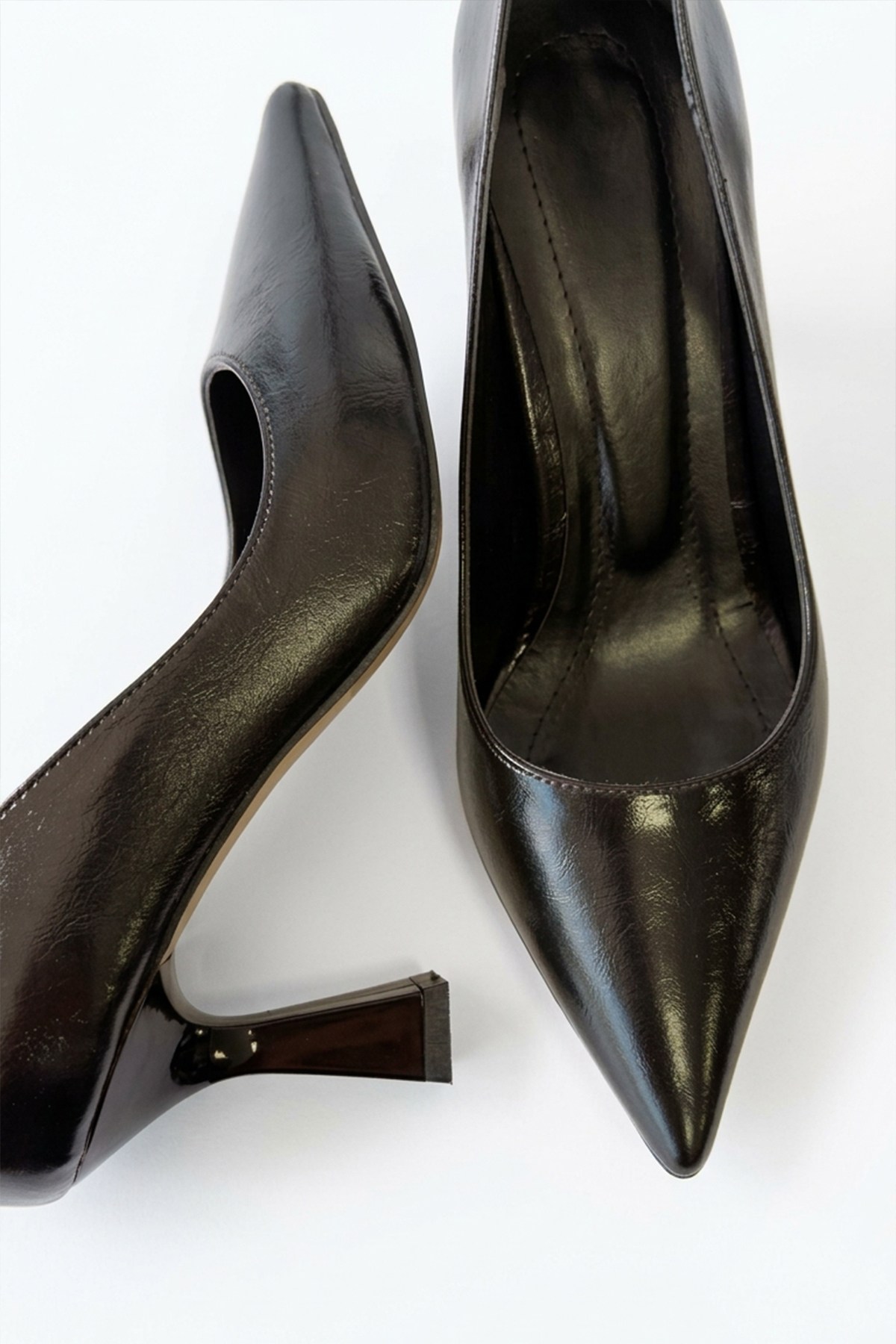 Kadın Samba Siyah 7 Cm Kadeh Ökçe Stiletto