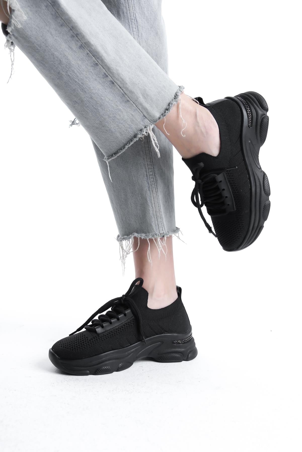 Kadın Rocco Triko Taşlı Spor Ayakkabı & Sneaker