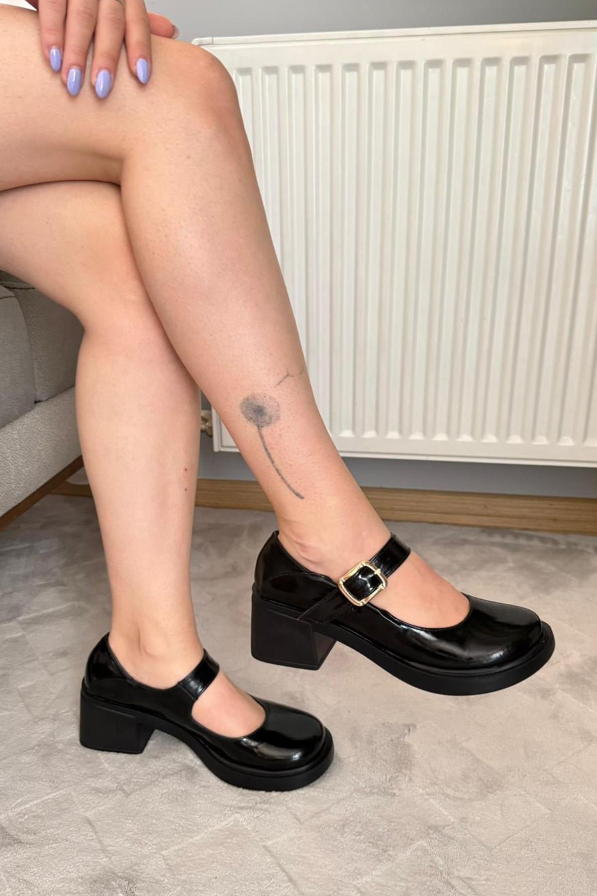 Kadın Sofya 6 cm Tek Baretli Topuklu Lofer Ayakkabı