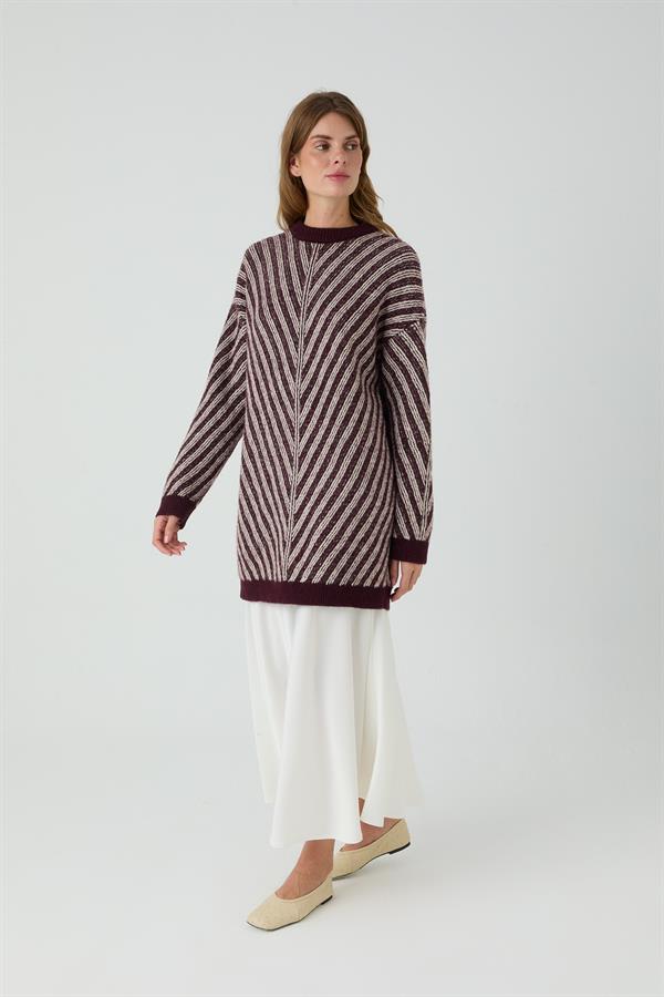 AKASYA VANİZE KAZAK BORDO