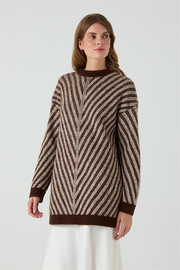 AKASYA VANİZE KAZAK KAHVE