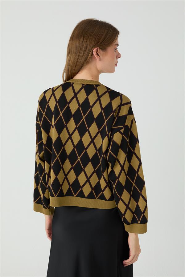 Baklavalı Kazak Yağ Yeşilli