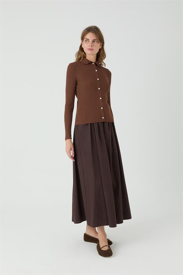 Berlin Hırka Kahverengi