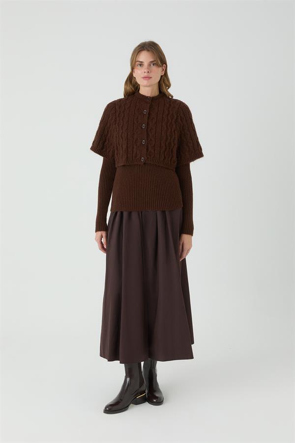 ÇINAR PELERİNLİ BODY KAHVE