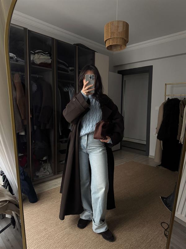 Döngü Kazak Açık Mavi