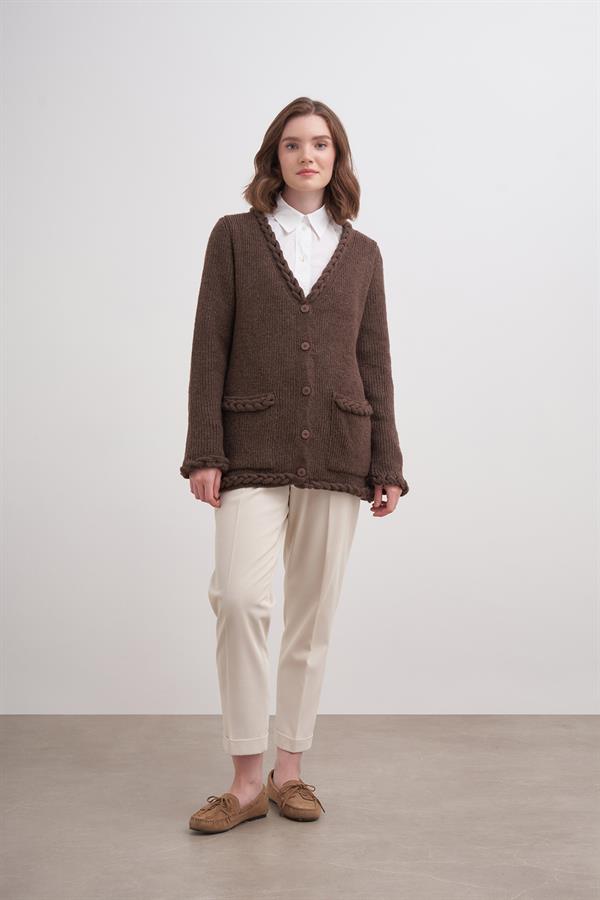 El Saçı Hırka Br7023 Kahve