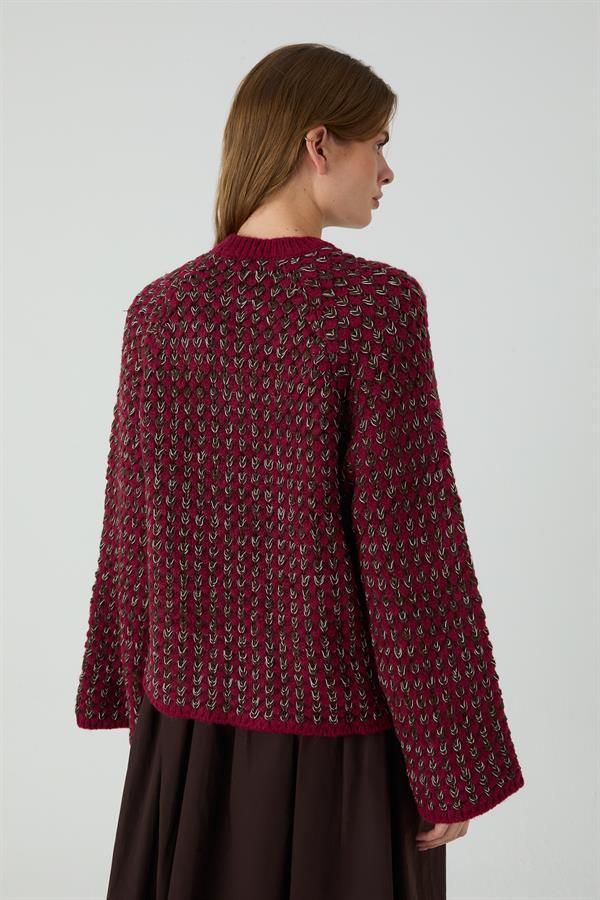 FISTIK ÇAMI KAZAK BORDO