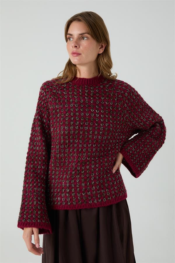 FISTIK ÇAMI KAZAK BORDO