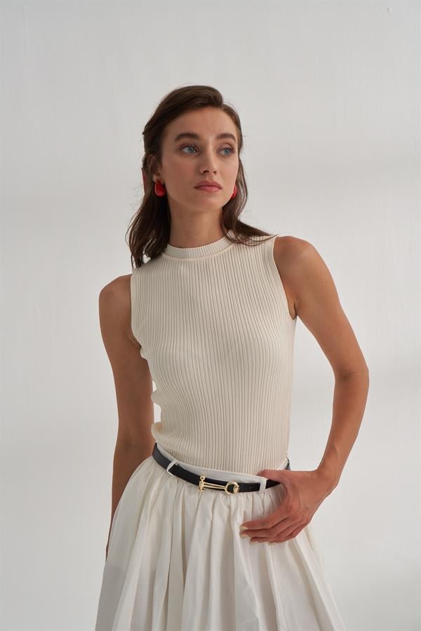 Fitilli Triko Atlet Ekru