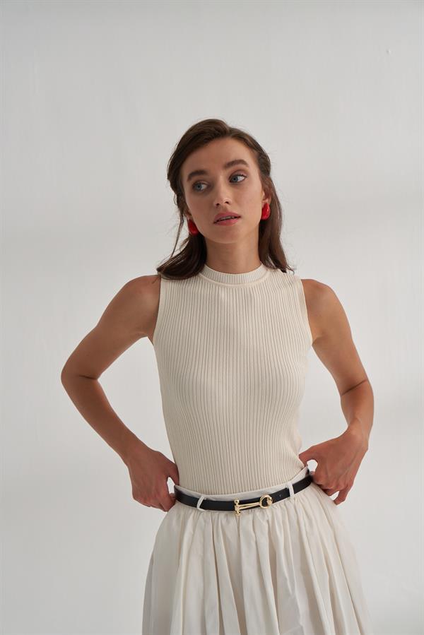 Fitilli Triko Atlet Ekru