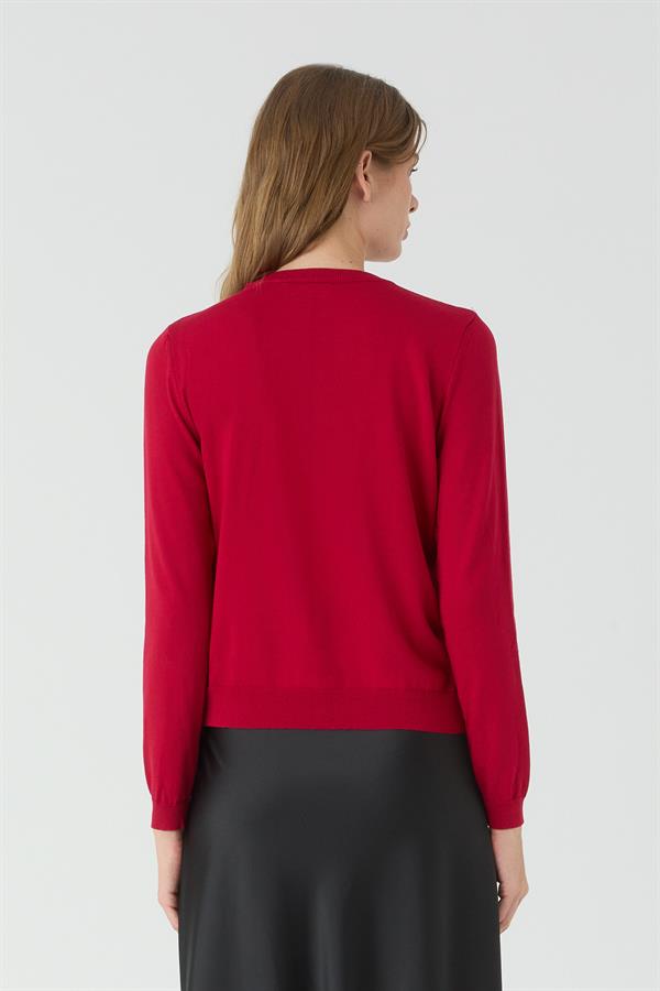 Güllü Kazak Beylem Kırmızı