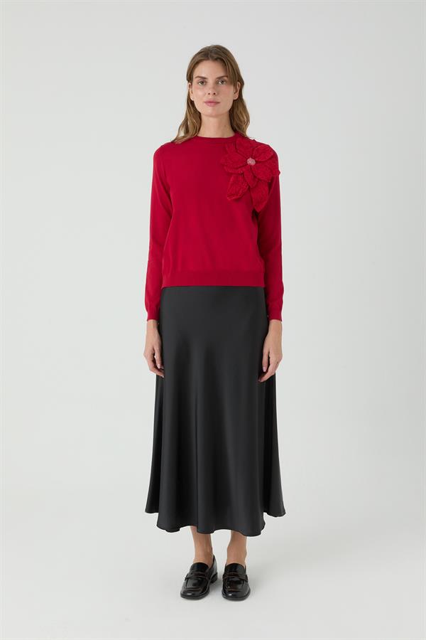 Güllü Kazak Beylem Kırmızı