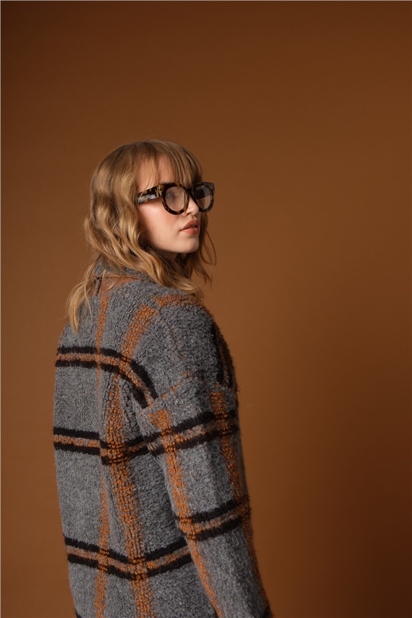 Havlu Dokuma Hırka Antrasit