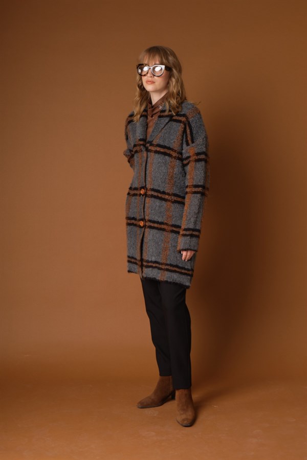 Havlu Dokuma Hırka Antrasit