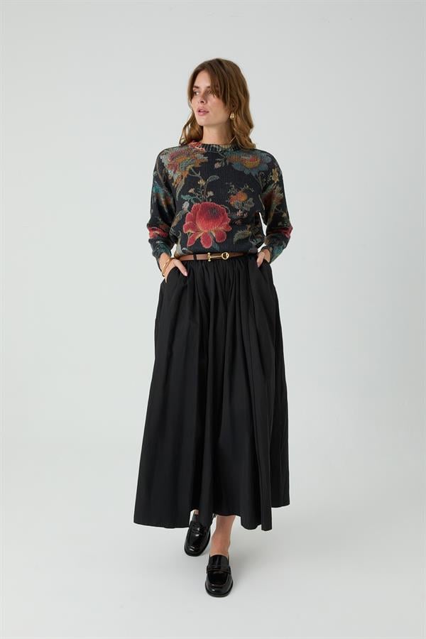 Kemerli Etek Siyah