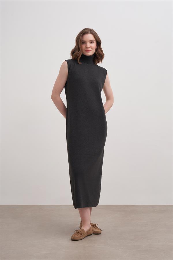 Kolsuz Elbise Antrasit