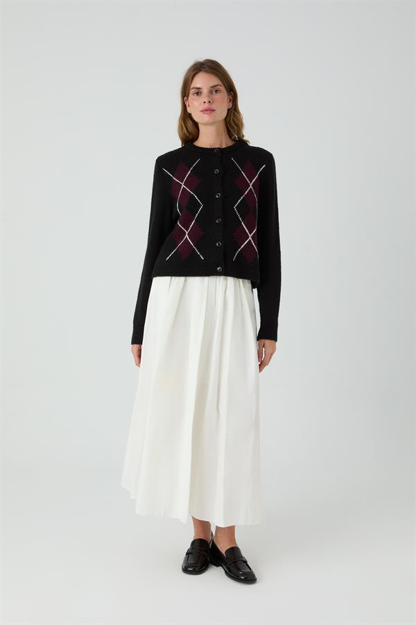 LADİN BAKLAVALI HIRKA SİYAH