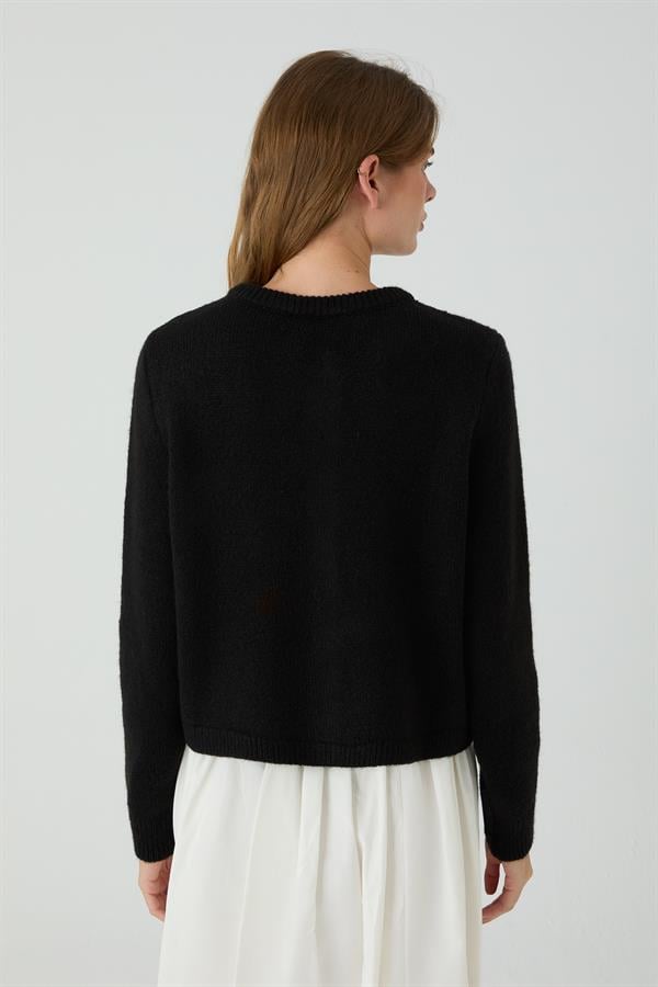 LADİN BAKLAVALI HIRKA SİYAH