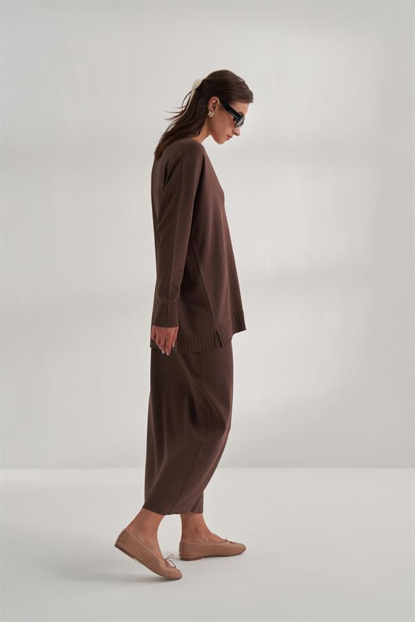 Rayon Merserize Etek Acı Kahve