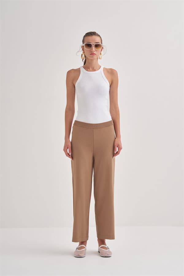 Rayon Merserize Pantalon Camel