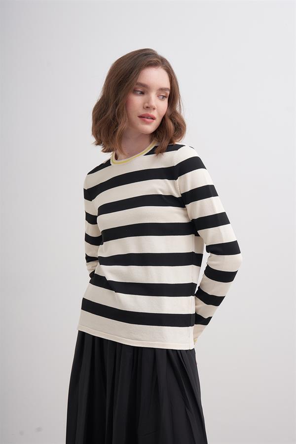 Side Kazak Ekru Siyah