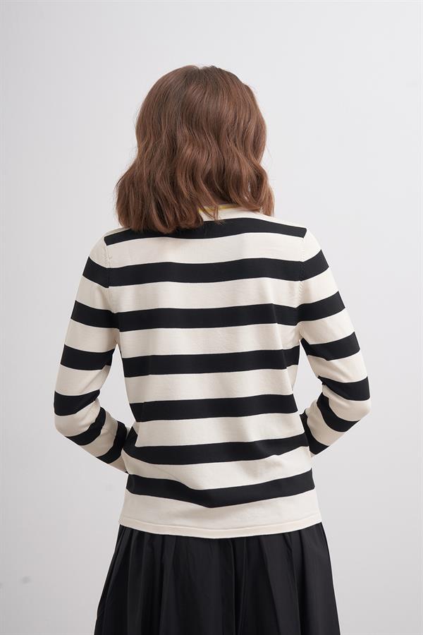 Side Kazak Ekru Siyah