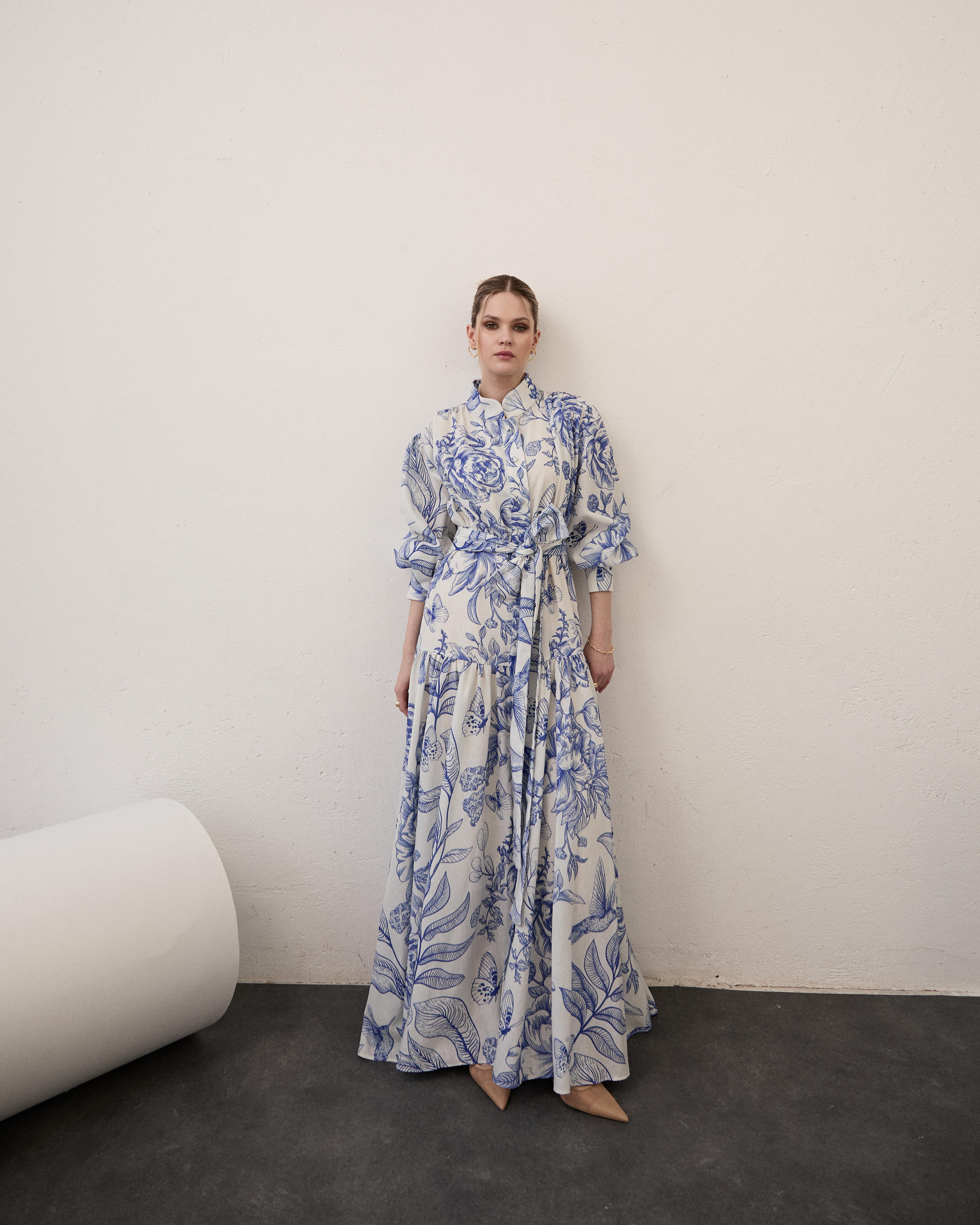 Keten Lacivert Elbise