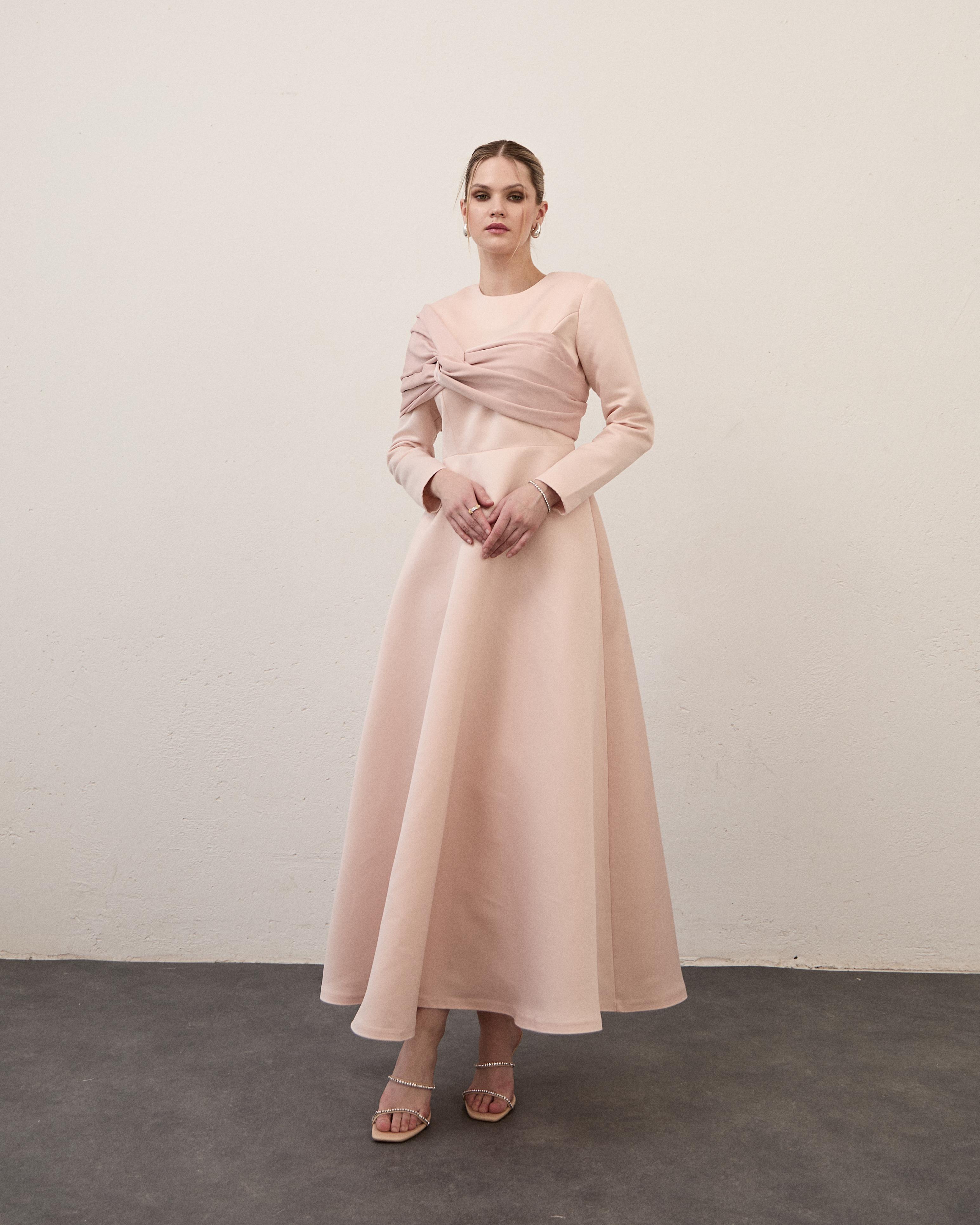 Pudra Düğüm Elbise