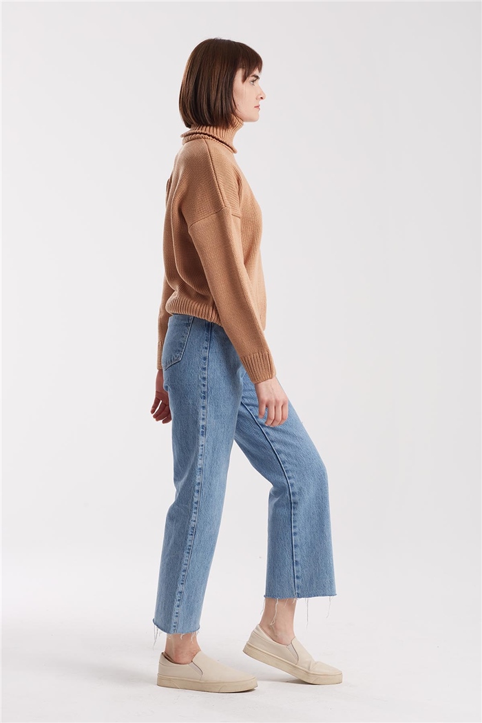 Avrile Balıkçı Yaka Triko Kazak  CAMEL  A91930-S