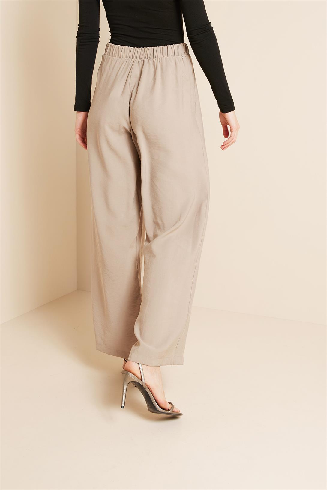Avrile  BELİ LASTİKLİ PANTOLON BEJ A25-10344