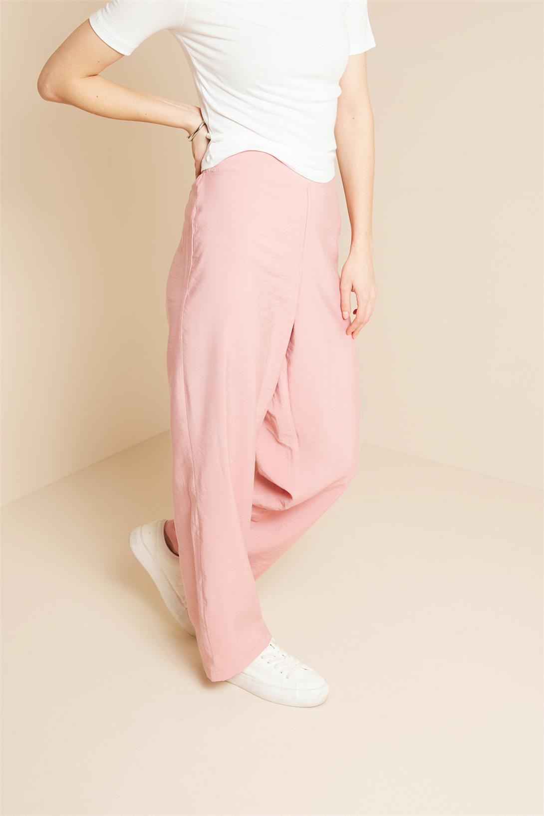 Avrile  BELİ LASTİKLİ PANTOLON ROSE A25-10344